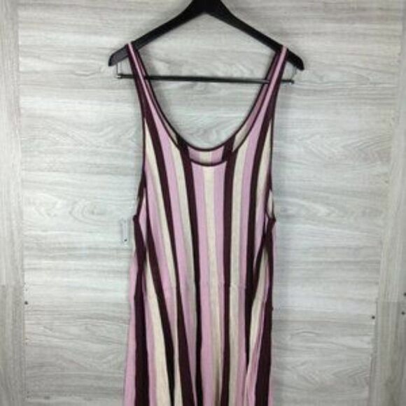 Leith Stripe Fit & Flare tank Sweater Dress size 4X - Picture 4 of 8